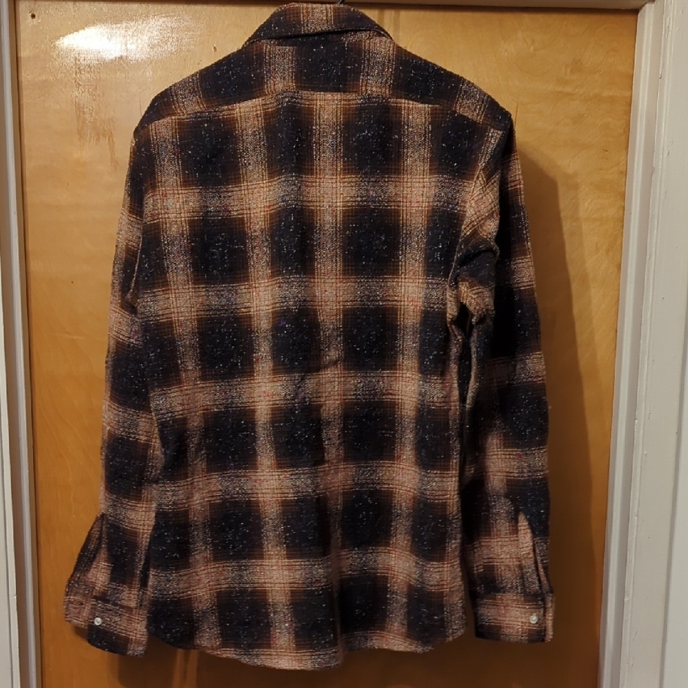 Gustin Rainbow Nep Rustic Wool Shirt - Gold Wheat - Picture 4 of 4